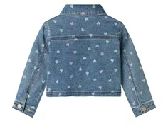 Name It denimjakke medium blue denim med hjerter